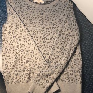 EUC LOFT SzM Leopard Print Sweater Worn 1X